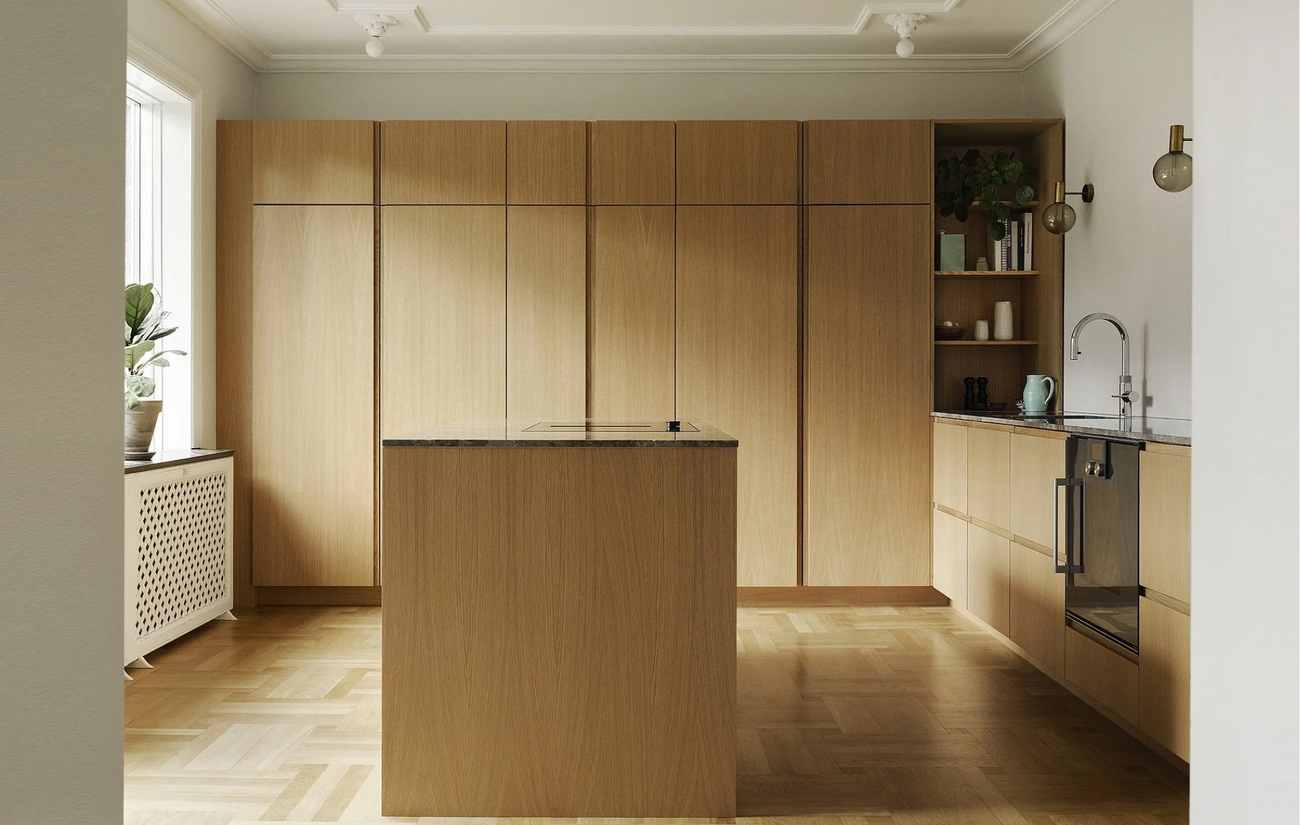 Egetræskøkken i patriciervilla af Anders Lind