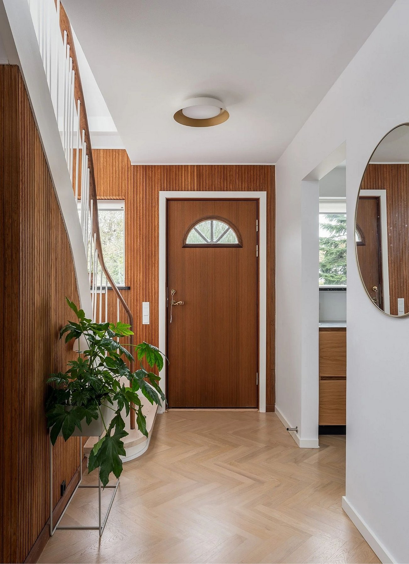 Originalt træinventar i murermestervilla fra 50'erne