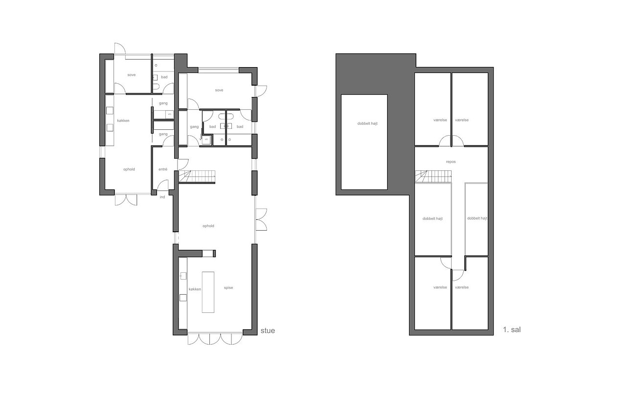 Plantegning generationsbolig