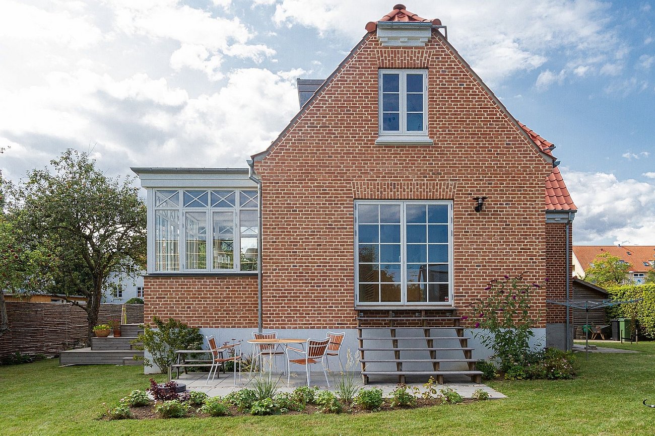 Muremestervilla fra 1935 med ny havestue