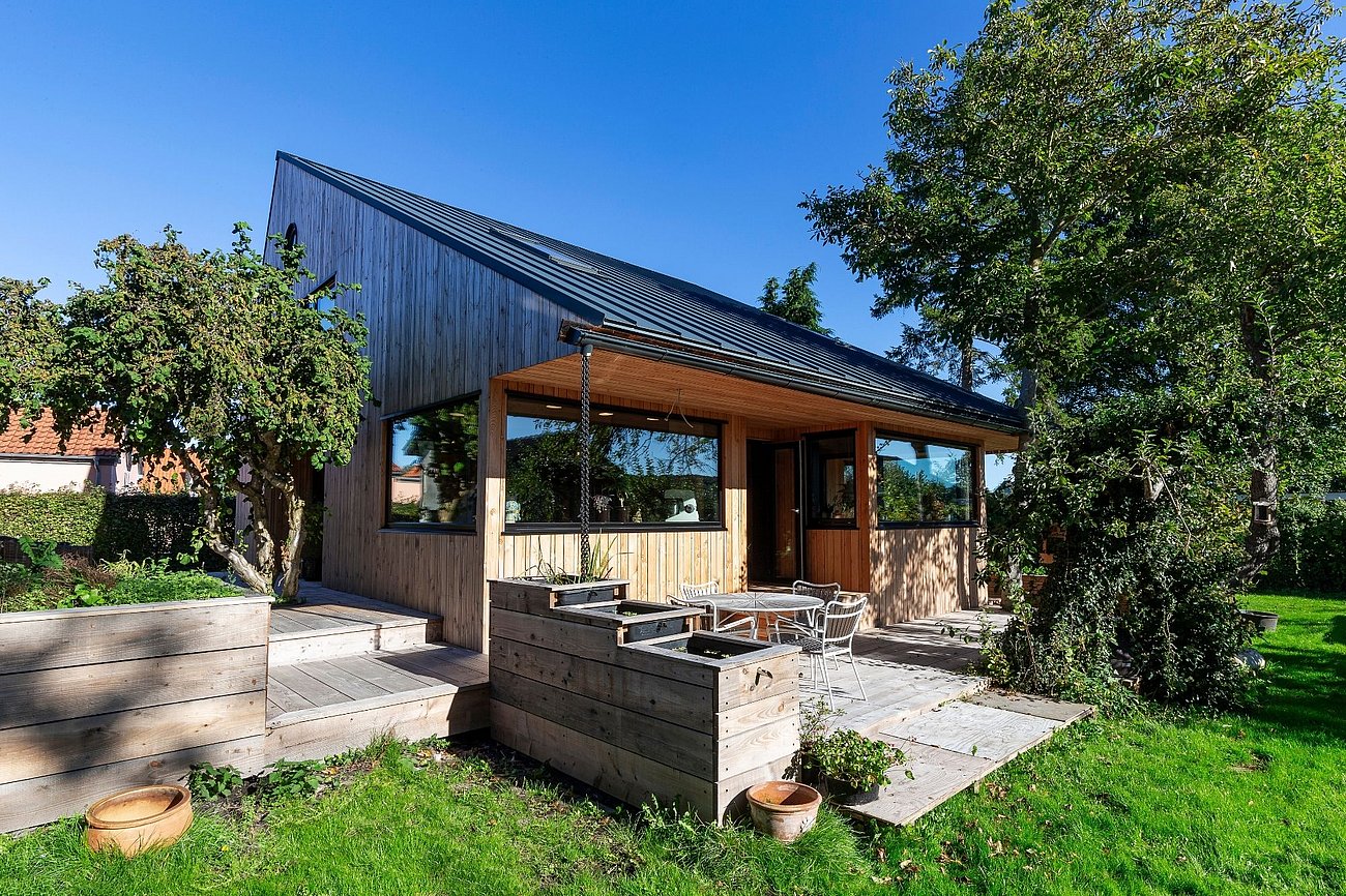 Arkitekttegnet selvbyggerhus i CLT-træ