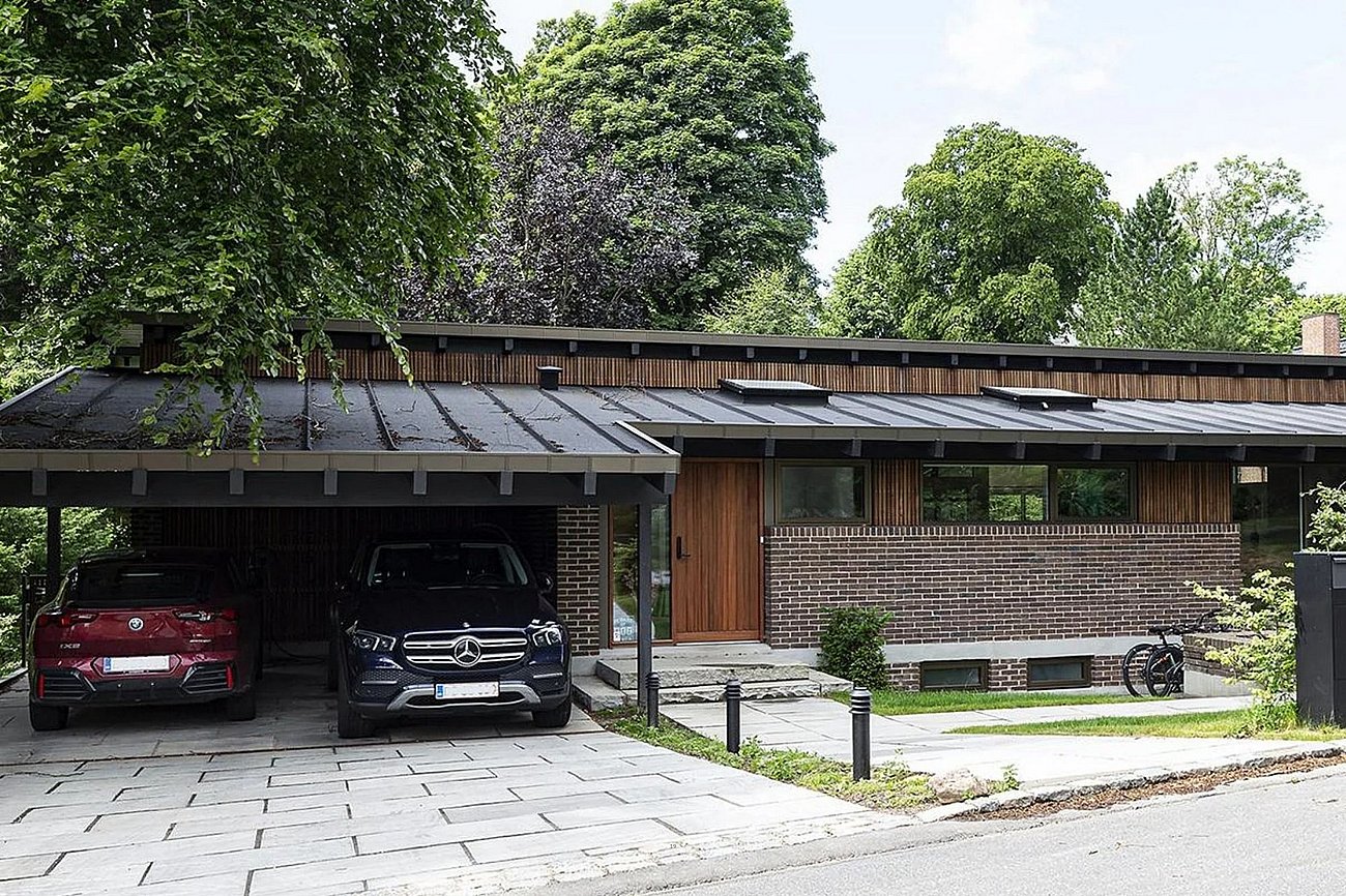 Carport til parterre 80'er-villa