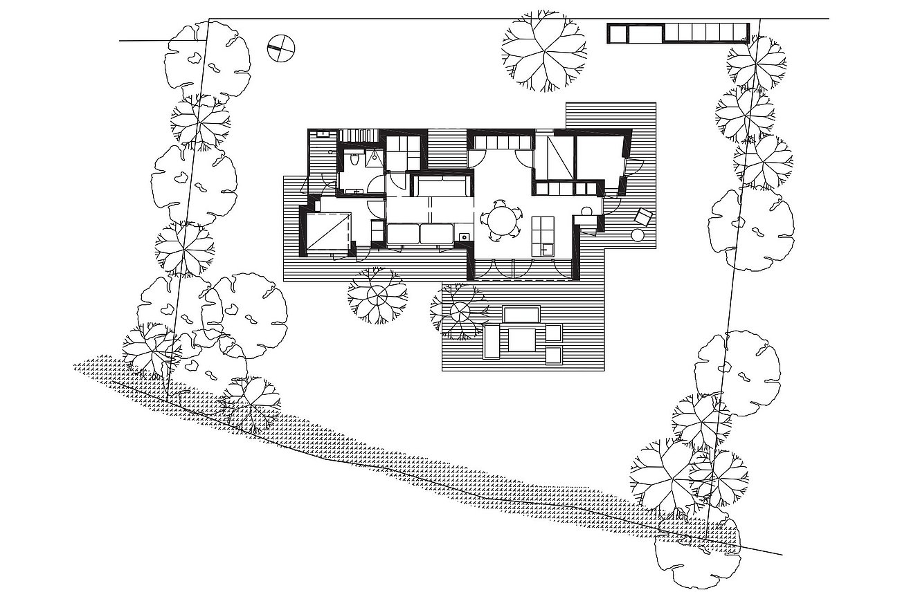 Arkitekttegnet sommerhus på 60 kvadratmeter plantegning