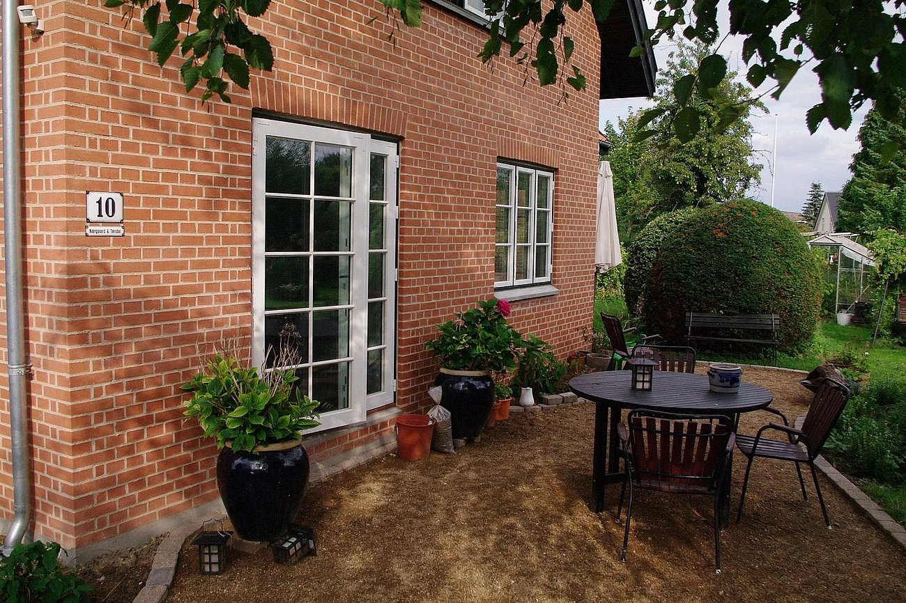 Terrasse til murermestervilla fra 50'erne