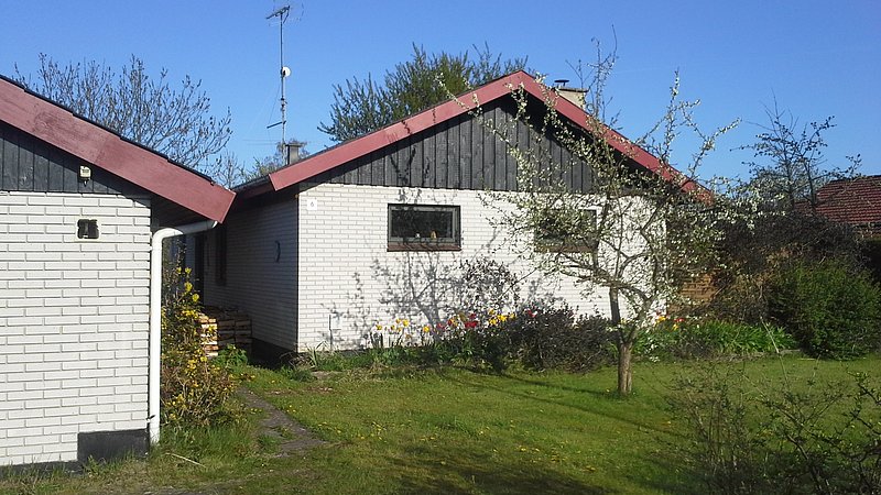 Oprindelig muret gavl i kalksten