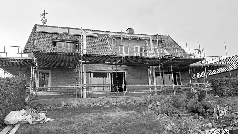 Fra havesiden før renovering