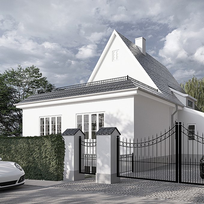 Villa Patricier - ny tilbygning til klassisk villa