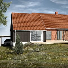 Tilbygning til murermestervilla fra 50érne åbner planløsningen op