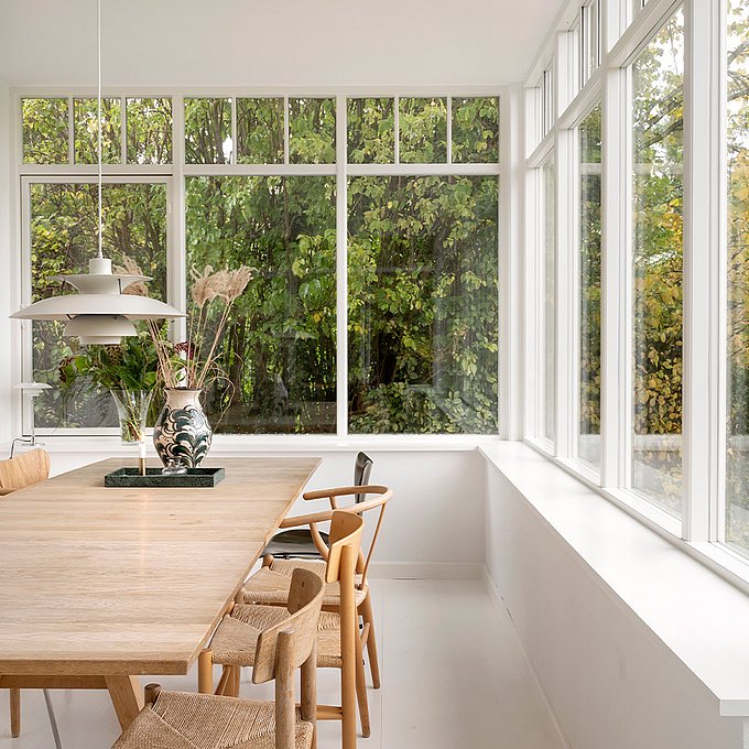 Romantisk udestue til klassisk murermestervilla fra 1929