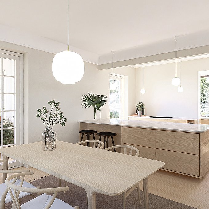 Bird House - en moderne tilbygning til en klassisk villa