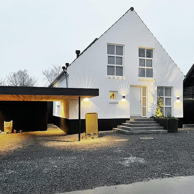 Udvidelse og rumlig forvandling af villa i Solrød Strand