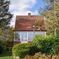 Romantisk udestue til klassisk murermestervilla fra 1929