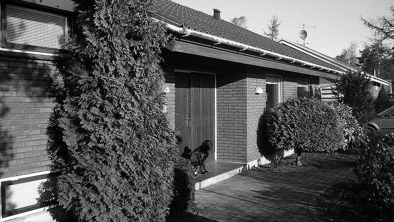 Husets oprindelige facade i røde mursten havde et lidt "tungt" udtryk. m4 Arkitekter