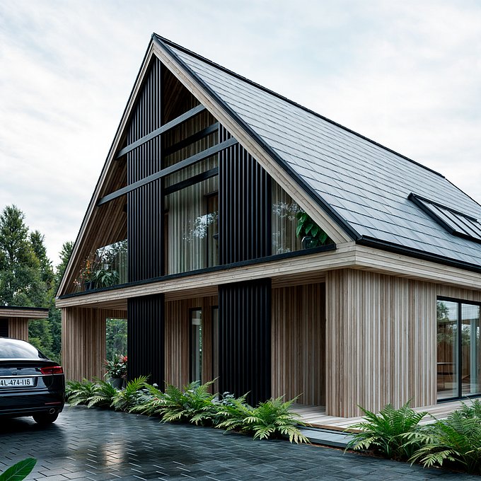 VILLA STRIB - Markant transformation af 60'er villa